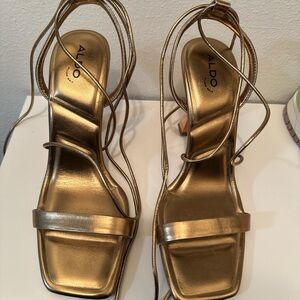 Aldo Women's Metallic Gold Heels